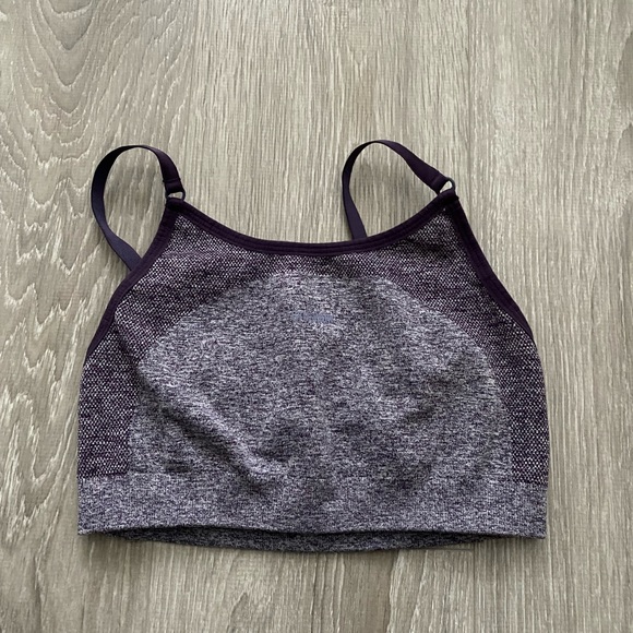 Gymshark flex strappy sports sports bra purple marl - Picture 1 of 3